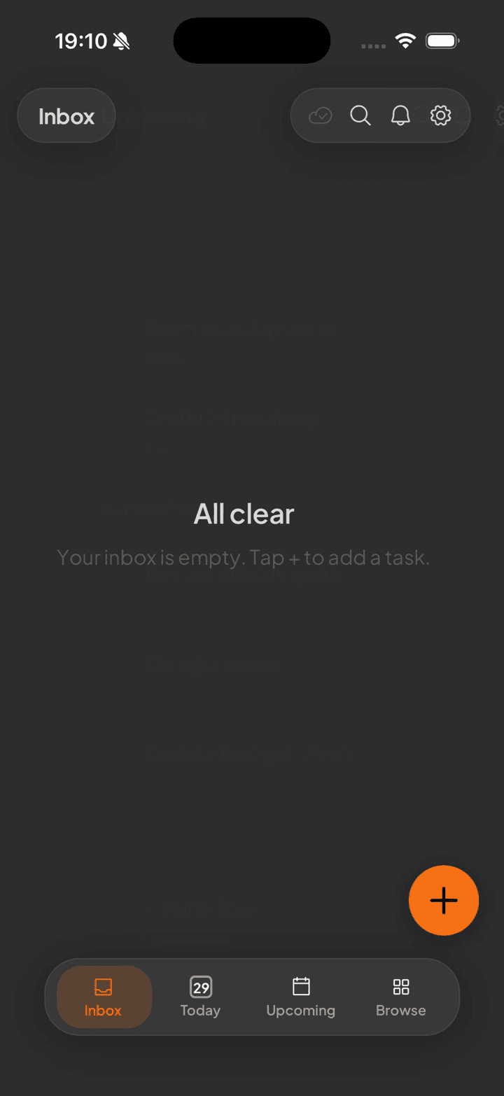Short demo of dragging tasks across days in the weekly view — On the go.
